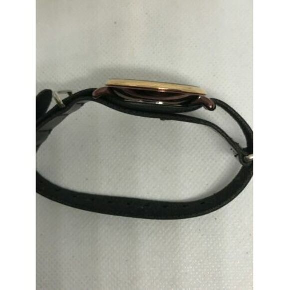 Fossil ES4099 Jacqueline Womens Black Leather Analog Wine Dial Quartz Watch Ff22 - Picture 5 of 9